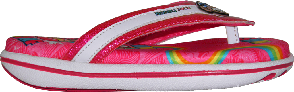 Sun-Fun-Surf Memory Foam Thongs (Fuschia Side View)